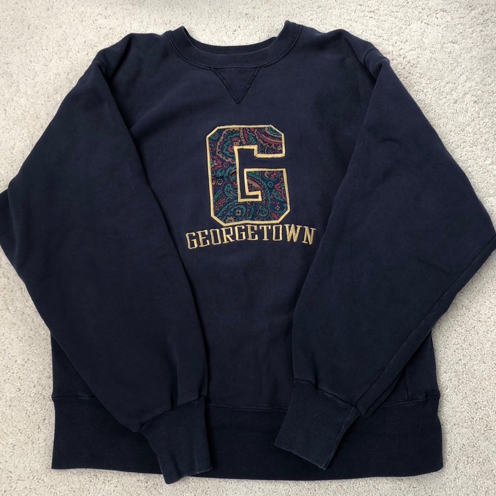 Vintage Georgetown Navy Sweatshirt